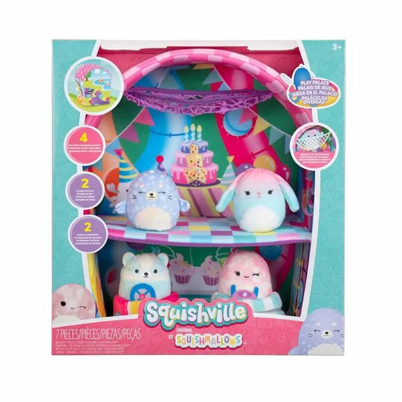Jazwares Squishmallows Squishville - Play Palace - Gianna, Banks, Oshun, Giovana - Picture 1 of 9